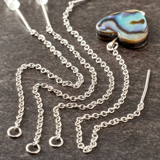 12 Packs: 6 ct. (72 total) Silver Earring Threads with Ring by Bead Landing™